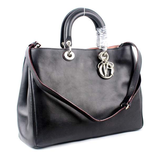 2012 New Arrival Christian Dior Diorissimo Original Leather Bag - 44373 Black - Click Image to Close